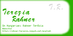 terezia rahner business card
